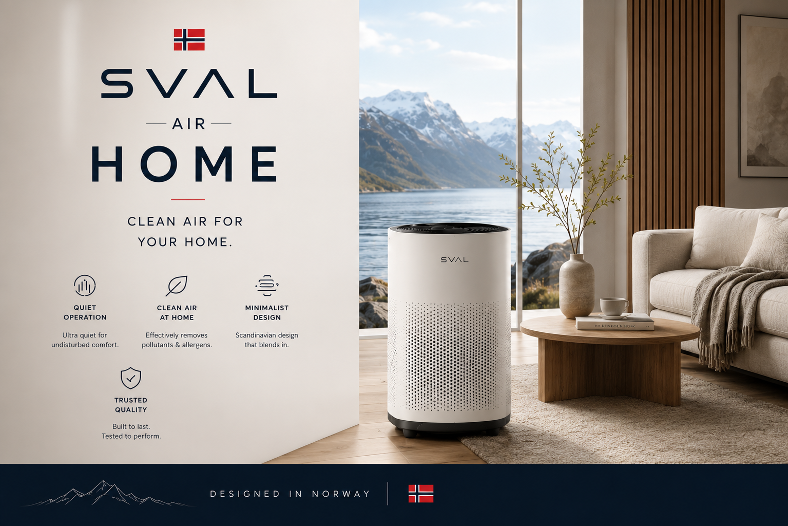 SVAL Air Home — features and Nordic design overview